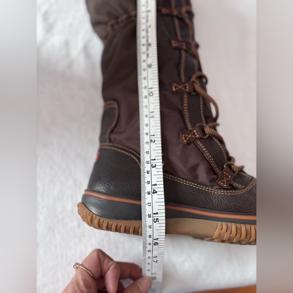 Women’s Pajar Grip Tall Lace Up Water Resistant Lined Snow Boot in Brown Size 9 - Picture 13 of 16